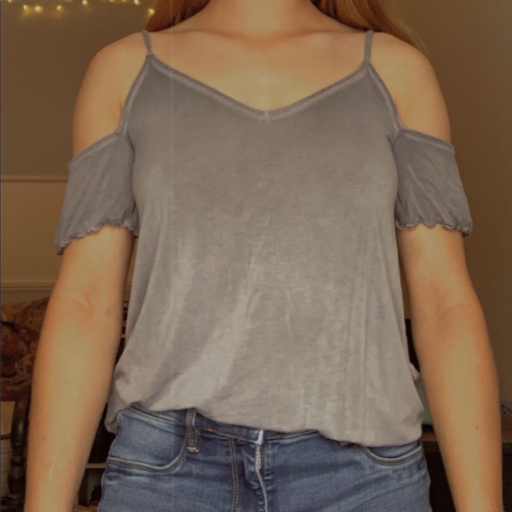 American Eagle Soft & Sexy grey top!! 💖💖